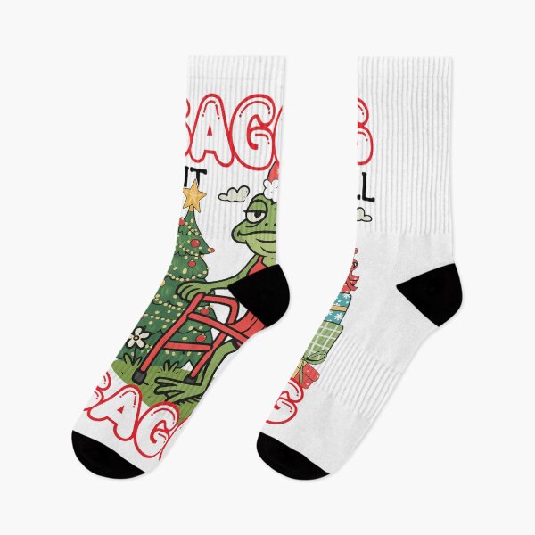 Item preview, Sagging But Still Gagging Christmas Frog designed and sold by ANTHOWILLIA.