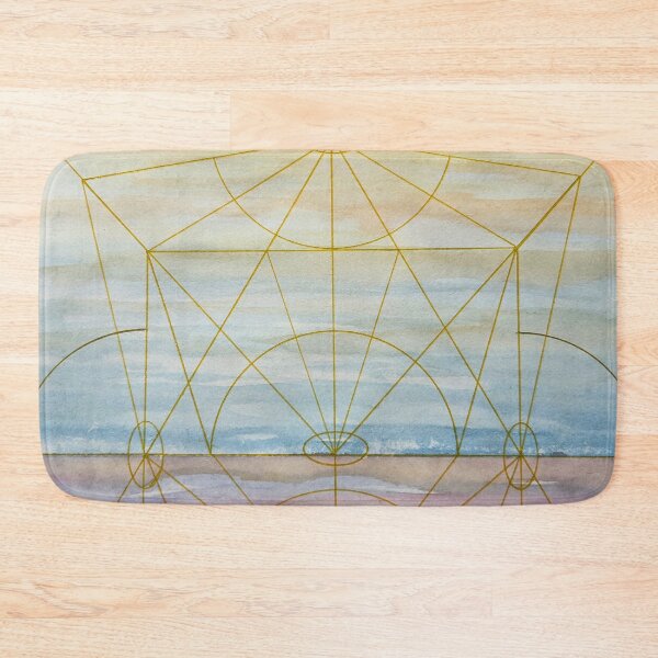 Item preview, Architecture of the Horizon, Pastel Geometric Landscape designed and sold by ArithraStudio.