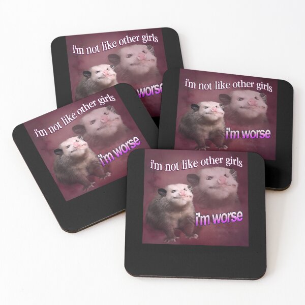 Item preview, I'M Not Like Other Girls I'M Worse Possum Word Art designed and sold by magettmekua.