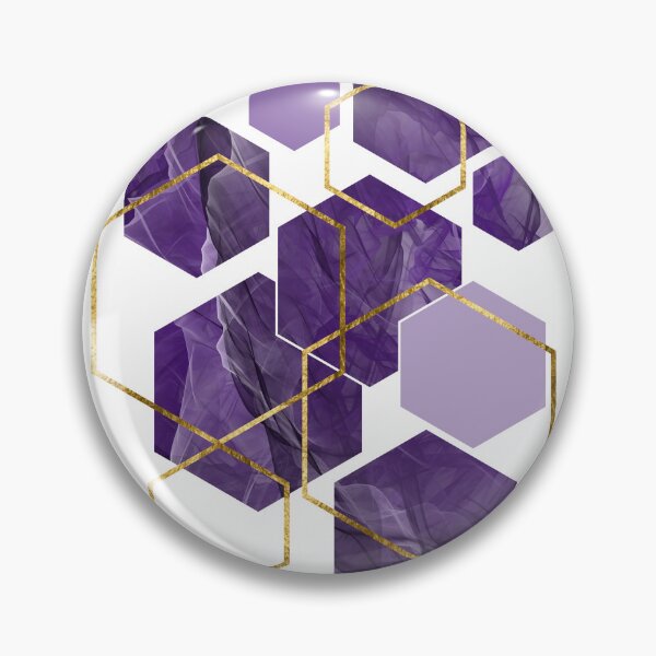Item preview, Purple Hexagonal Modern designed and sold by Shapes-Mania.