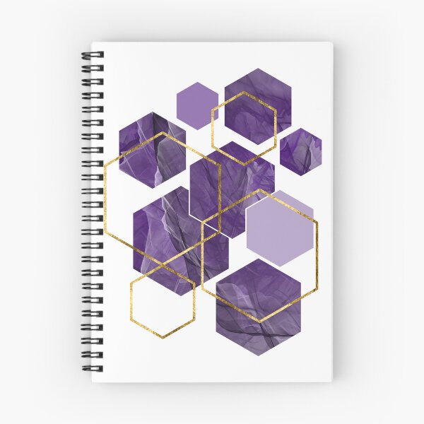 Aperçu de l'œuvre Violet Hexagonal Moderne créée et vendue par Shapes-Mania.