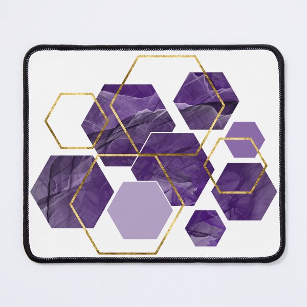Item preview, Purple Hexagonal Modern designed and sold by Shapes-Mania.