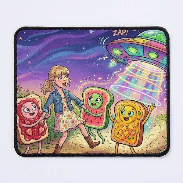 Item preview, Animated Taylor Swift Abducted by Fruit Toast Aliens designed and sold by Uniqueartai.