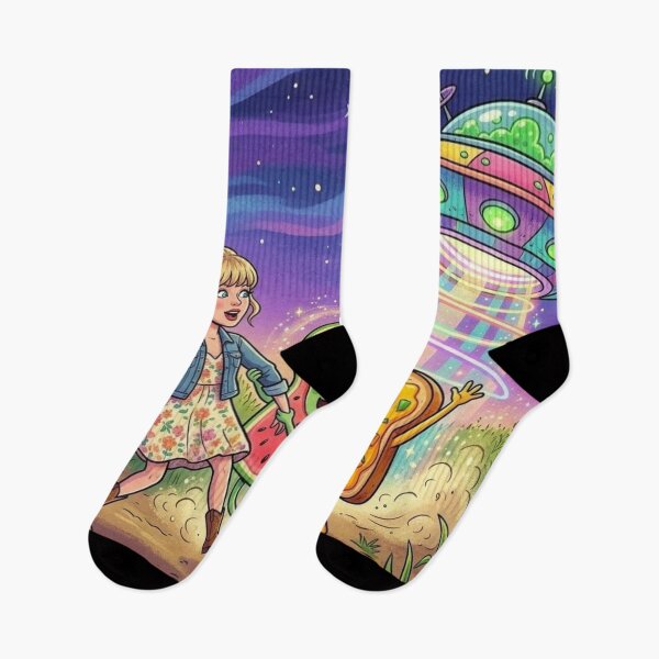 Item preview, Animated Taylor Swift Abducted by Fruit Toast Aliens designed and sold by Uniqueartai.