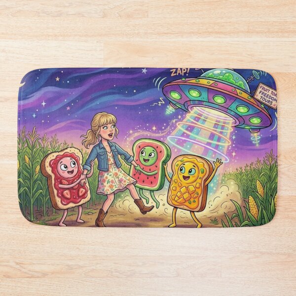 Item preview, Animated Taylor Swift Abducted by Fruit Toast Aliens designed and sold by Uniqueartai.
