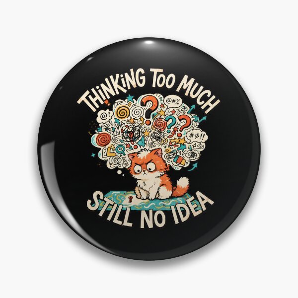 Item preview, Grumpy Cat Overthinking No Idea Art designed and sold by GiaoCalonas.