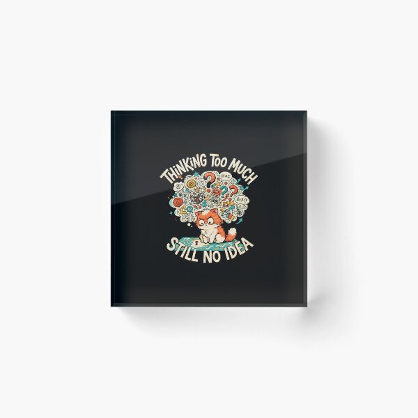 Item preview, Grumpy Cat Overthinking No Idea Art designed and sold by GiaoCalonas.
