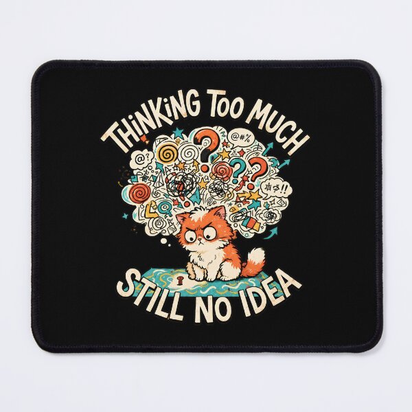 Item preview, Grumpy Cat Overthinking No Idea Art designed and sold by GiaoCalonas.