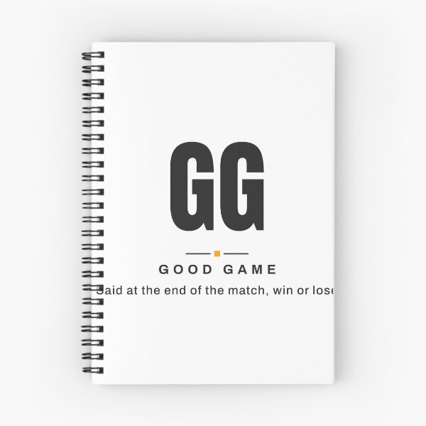 Item preview, GG — Good Game | Real Gamer Terminology designed and sold by VestraDesign.