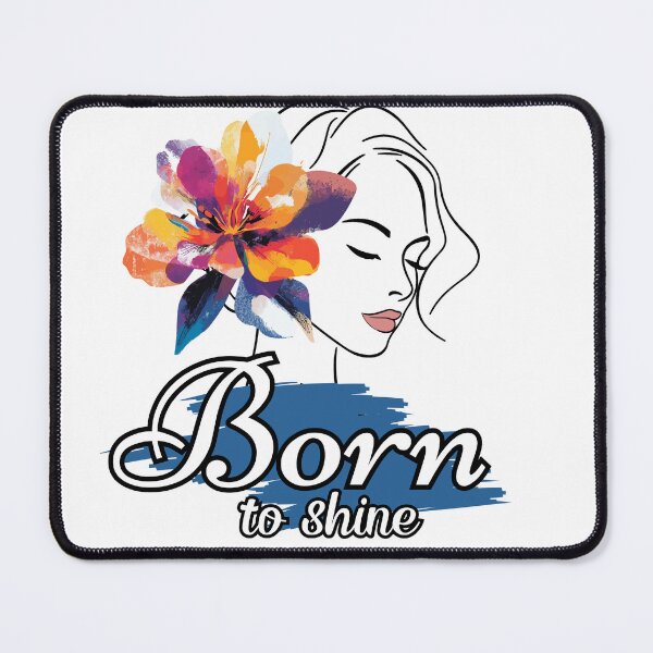 Item preview, Born to shine inspirational quote  designed and sold by She - artist creations .