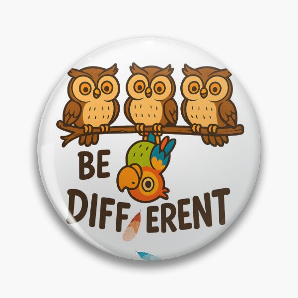 Item preview, Be Different Owls Funny Bird Animal designed and sold by Genius Geek.