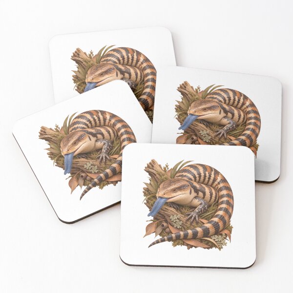 Item preview, Blue-Tongued Skink Vintage Naturalist Art designed and sold by Helt-enkelt.