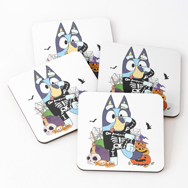 Item preview, Cute Bluey Skeleton Costume Halloween Potions & Pumpkins designed and sold by Bomebomst.