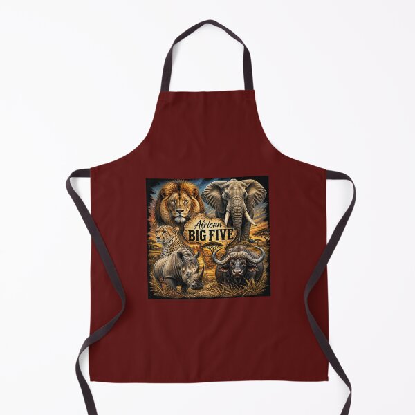 Item preview, African Big Five T-Shirt Lion Elephant Rhino Buffalo Leopard designed and sold by Xtremetiaan.