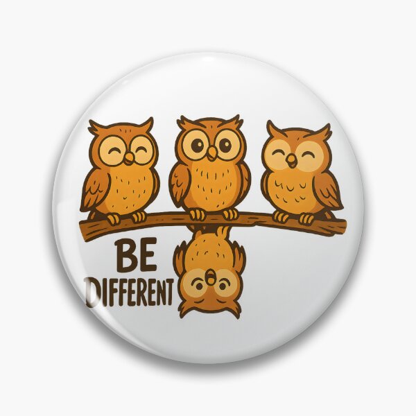 Item preview, Be Different Owls Funny Bird Animal designed and sold by Genius Geek.
