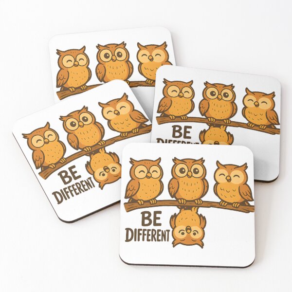 Item preview, Be Different Owls Funny Bird Animal designed and sold by Genius Geek.