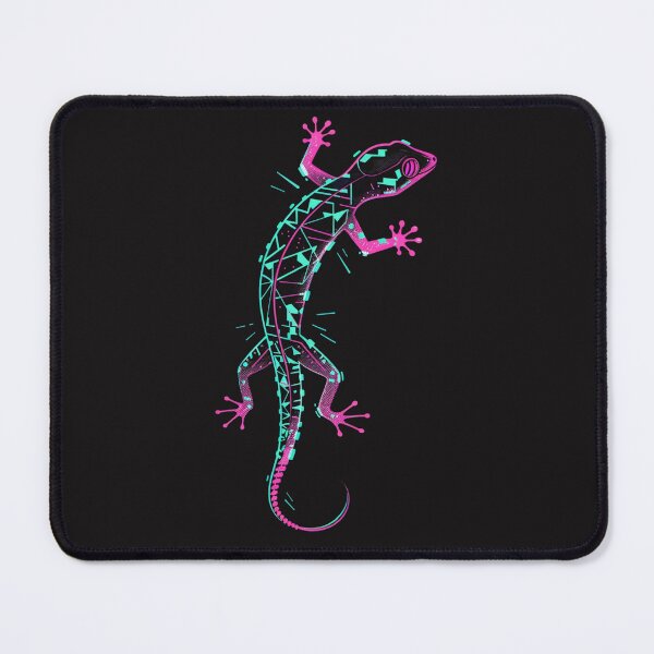 Item preview,  a gecko climbing a digital wall designed and sold by STATIC SOUL.