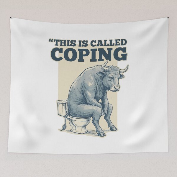 Item preview, This Is Called Coping Bull On Toilet designed and sold by ANTHOWILLIA.