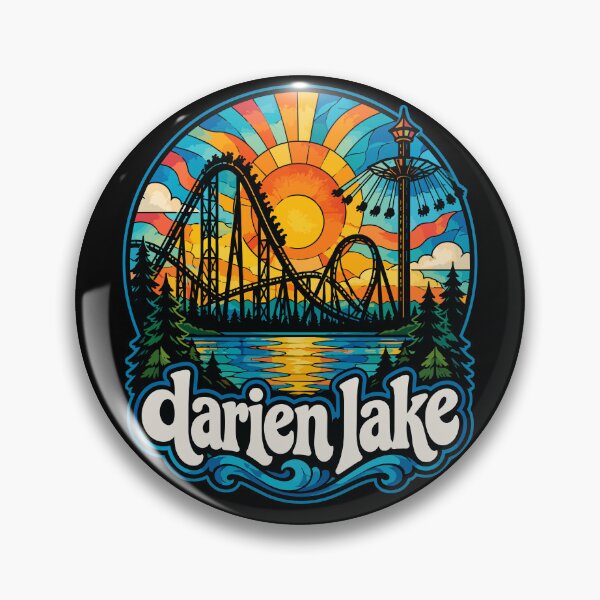 Item preview, Darien Lake New York Stained Glass Art designed and sold by TomFrontierArt.
