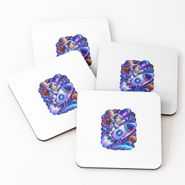 Item preview, Sticker for kids shirt  with space theme  designed and sold by Nmnml.
