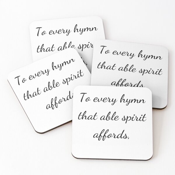 Item preview, “To every hymn that able spirit affords,” - handwriting black designed and sold by ariksworld.