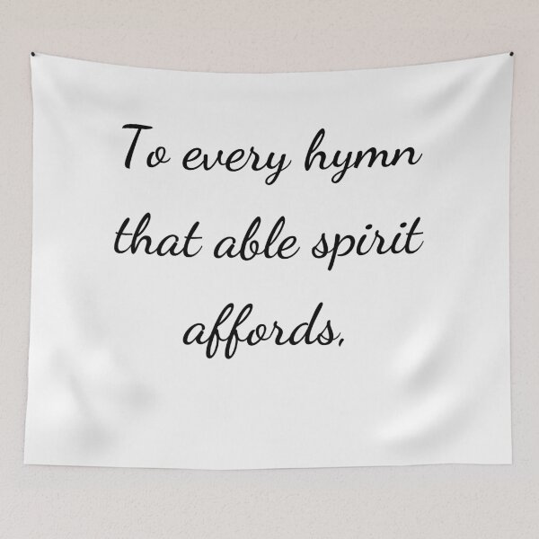 Item preview, “To every hymn that able spirit affords,” - handwriting black designed and sold by ariksworld.