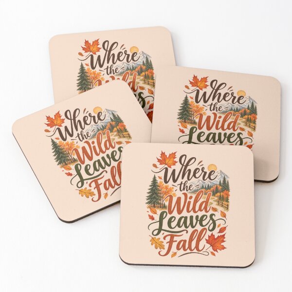 Item preview, Where the Wild Leaves Fall – Autumn Mountain Landscape designed and sold by blankTeeShirt.