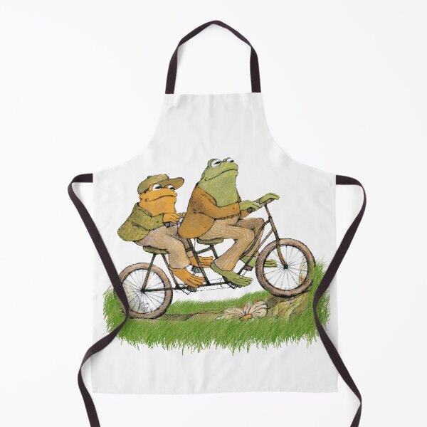 Item preview, frog and toad on the bike designed and sold by FlareCraftStudio.