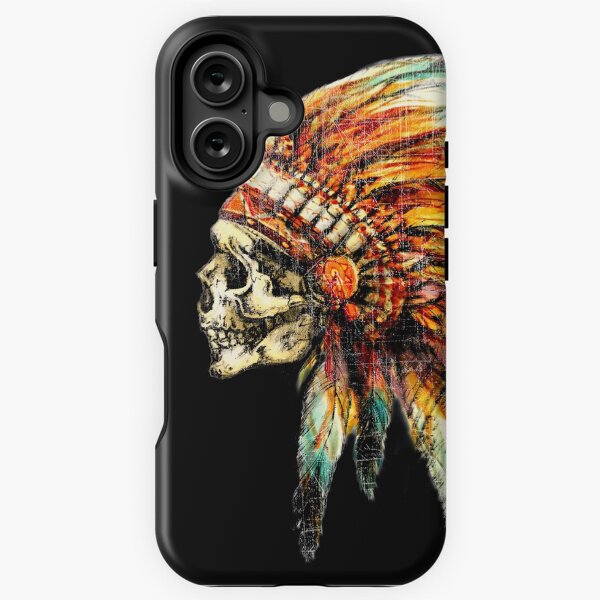 Item preview, skull chieff native american designed and sold by Mini Icon.
