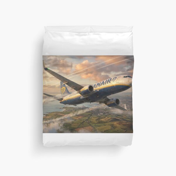 Item preview, Ryanair 737 Coastal Sunset Illustration designed and sold by Airpower Art.