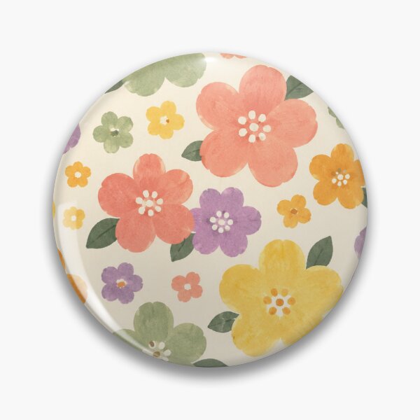 Item preview, Colorful Wildflower Garden – Retro Watercolor Floral Pattern designed and sold by vinothmech53.