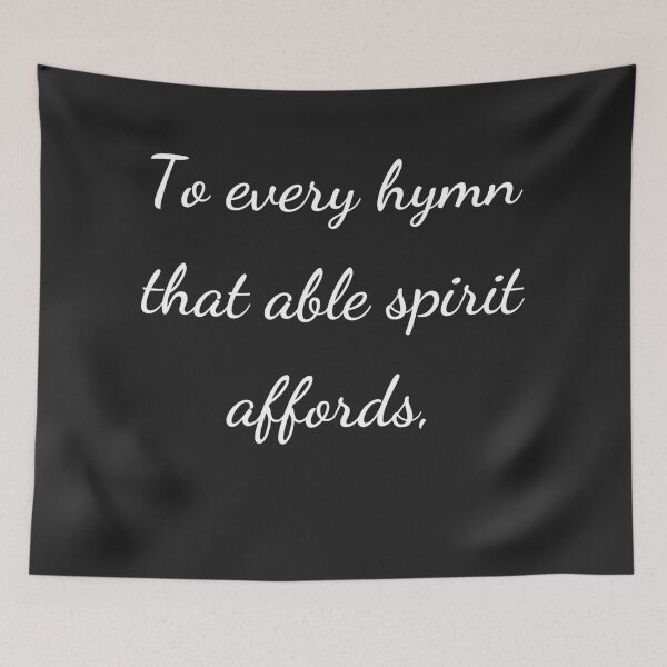 Item preview, “To every hymn that able spirit affords,” - handwriting white designed and sold by ariksworld.