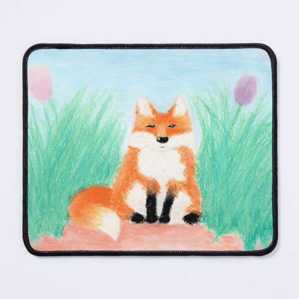 Item preview, Whimsical Fox in a Pastel Meadow designed and sold by Raehanfiq.