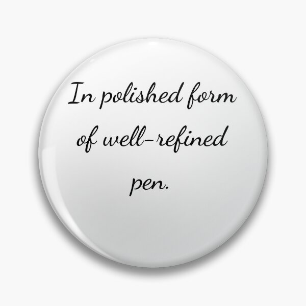 Item preview, “In polished form of well-refined pen.” - handwriting black designed and sold by ariksworld.