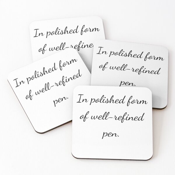Item preview, “In polished form of well-refined pen.” - handwriting black designed and sold by ariksworld.