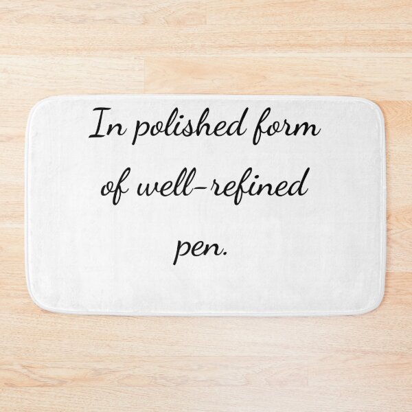 Item preview, “In polished form of well-refined pen.” - handwriting black designed and sold by ariksworld.