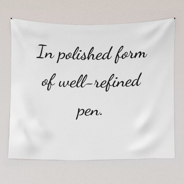 Item preview, “In polished form of well-refined pen.” - handwriting black designed and sold by ariksworld.