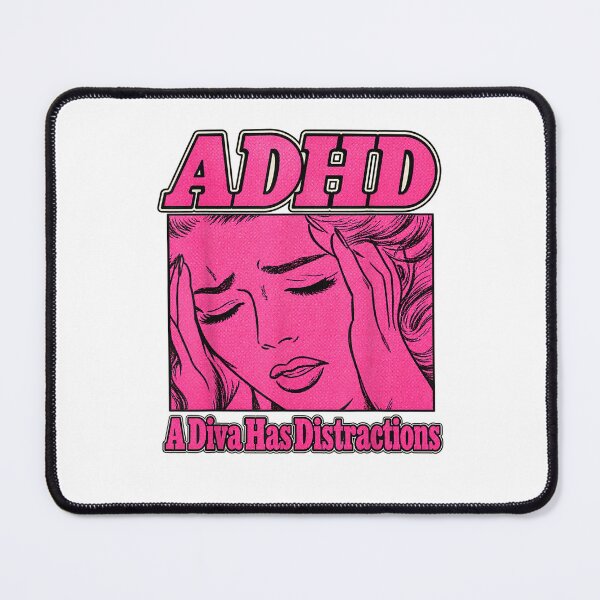 Item preview, ADHD A Diva Has Distractions Funny Retro Diva designed and sold by HarinDonreka.