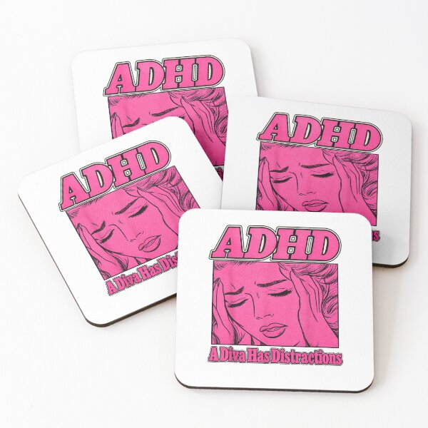 Item preview, ADHD A Diva Has Distractions Funny Retro Diva designed and sold by HarinDonreka.