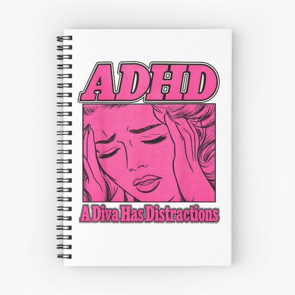 Item preview, ADHD A Diva Has Distractions Funny Retro Diva designed and sold by HarinDonreka.