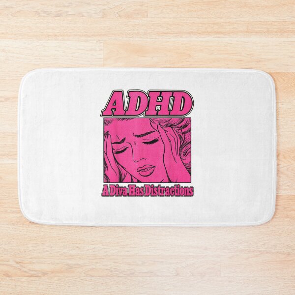 Item preview, ADHD A Diva Has Distractions Funny Retro Diva designed and sold by HarinDonreka.