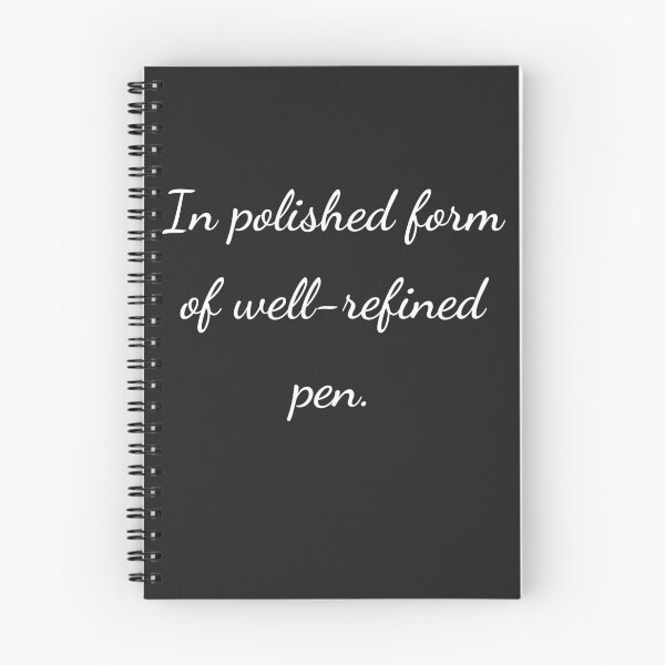 Item preview, “In polished form of well-refined pen.” - handwriting white designed and sold by ariksworld.