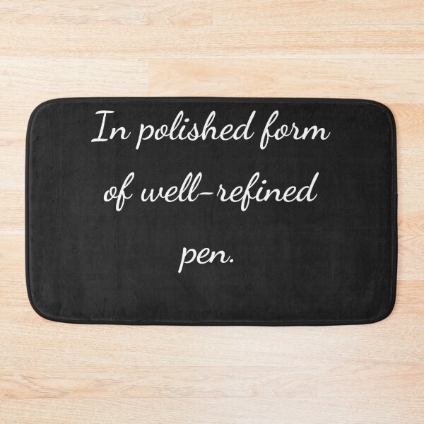 Item preview, “In polished form of well-refined pen.” - handwriting white designed and sold by ariksworld.