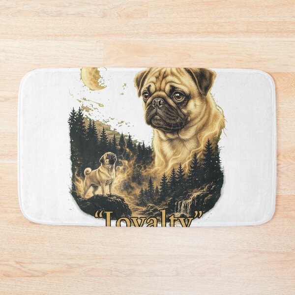 Item preview, Celestial Pug Spirit Forest Night  designed and sold by ANTHOWILLIA.