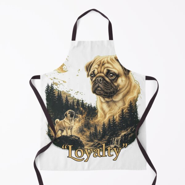 Item preview, Celestial Pug Spirit Forest Night designed and sold by ANTHOWILLIA.
