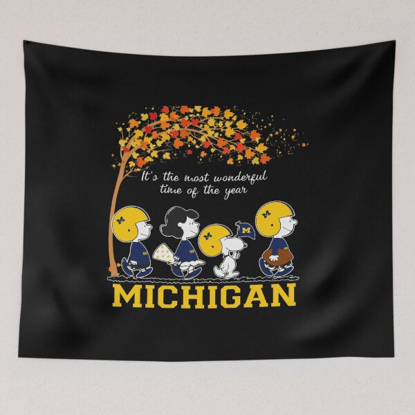 Item preview, Wonderful Time Michigan Wolverines Peanuts Autumn designed and sold by StreetArtDecal.