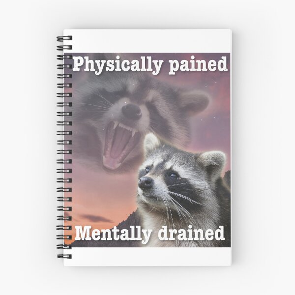 Item preview, Raccoon Pained Drained Meme designed and sold by ANTHOWILLIA.