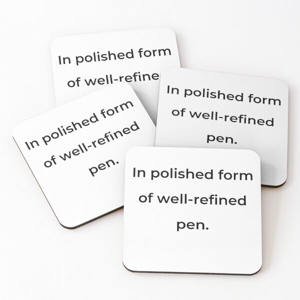 Item preview, “In polished form of well-refined pen.” - print black designed and sold by ariksworld.