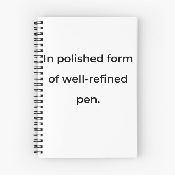 Item preview, “In polished form of well-refined pen.” - print black designed and sold by ariksworld.