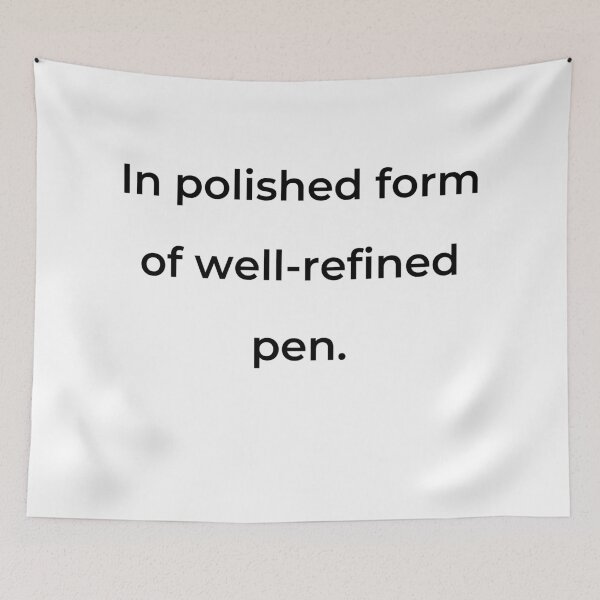 Item preview, “In polished form of well-refined pen.” - print black designed and sold by ariksworld.